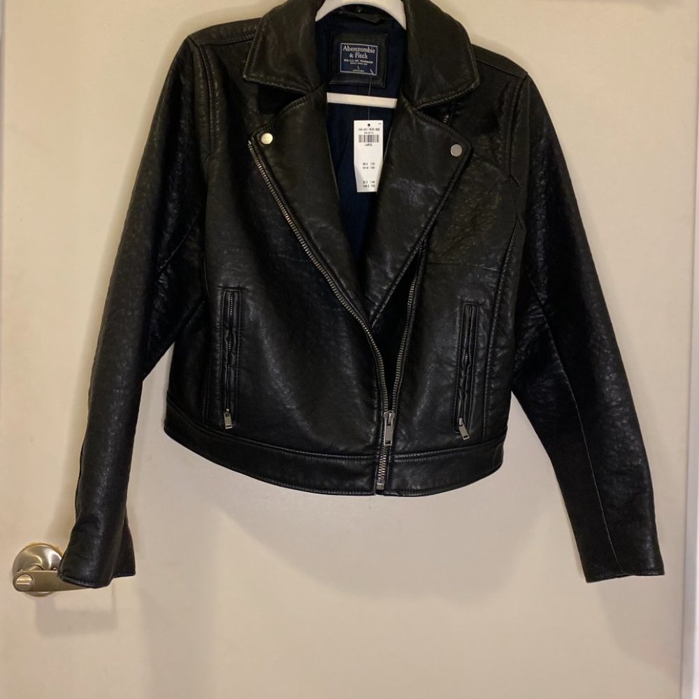 Abercrombie Leather Jacket - NWT